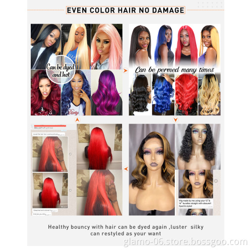 Brazilian Virgin Loose Deep Wave Lace Front Wigs With Baby Hair,150% Density Pre Plucked 13x4 Swiss Lace For Black Women